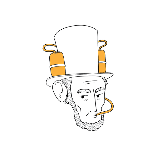 Beer illustration with the title 'Hand-drawn Beer Label Logo'