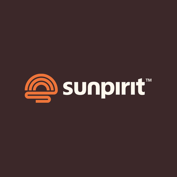 Outdoor logo with the title 'Enduring logo for a Sun inspired outdoor brand'