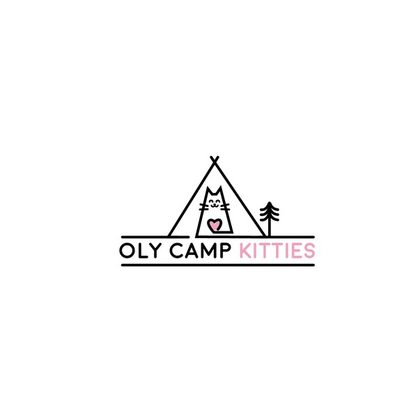 Kitten design with the title 'Logo design for Oly camp kittes'