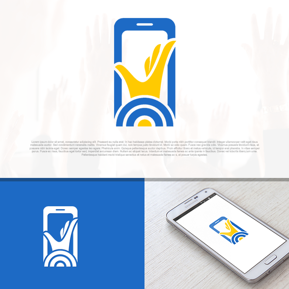 Vote logo with the title 'Create a captivating logo for a new european platform for mobile digital youth participation'