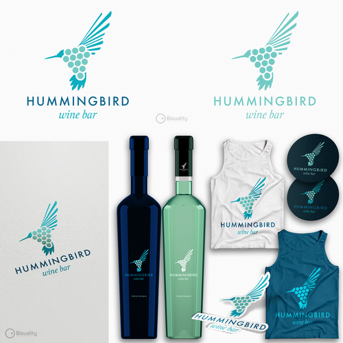 Hummingbird logo with the title 'Hummingbird Wine Bar'