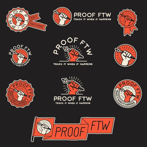 Work design with the title 'Proof FTW Brand Identity'