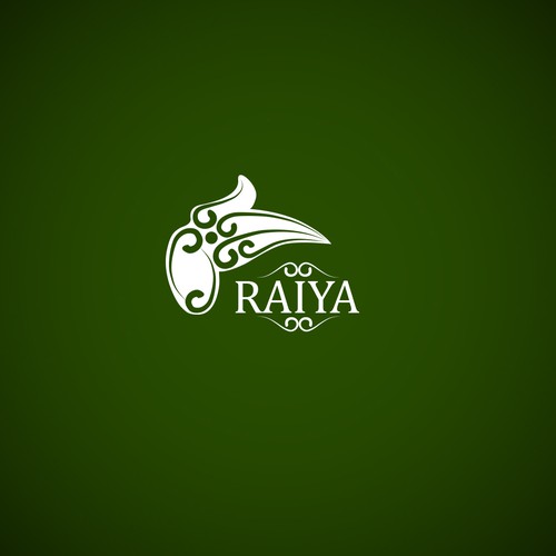 Tribal logo with the title 'Raiya clothes and apparel logo'
