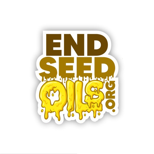 Sticker logo with the title 'ENDSEEDOILS.ORG'