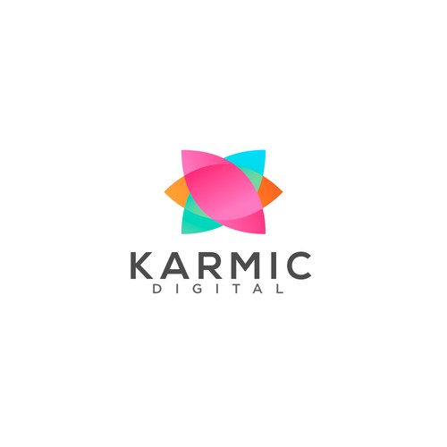 Sans serif logo with the title 'Logo for Karmic Digital'