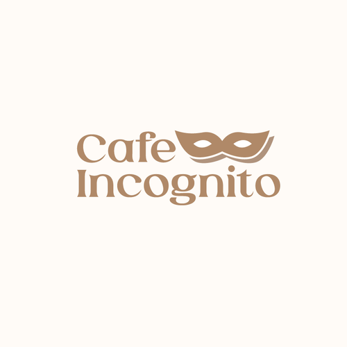 Cafe brand with the title 'Logo concept for Cafe Incognito'