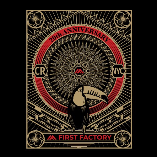 Geometric t-shirt with the title 'Two colour illustration'