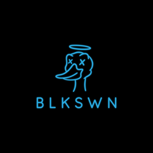 Swan logo with the title 'BLKSWN'