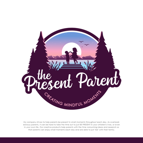 Child brand with the title 'The Present Parent logo'