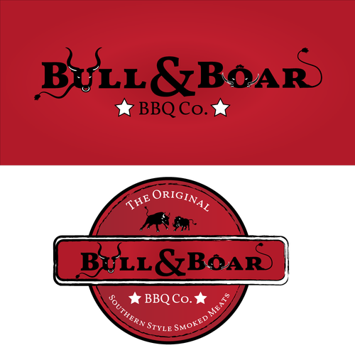 Boar logo with the title 'BBQ logo'