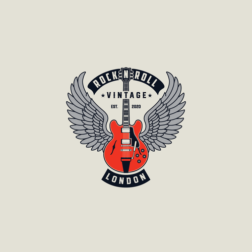Music brand with the title 'Rock n Roll Vintage'