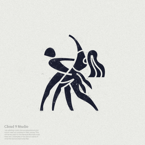 Human figure design with the title 'Dance of the Shapes'