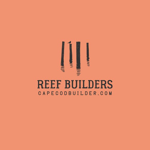 Red brand with the title 'Logo for REEF BUILDERS'