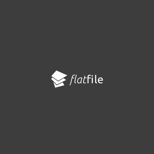 File design with the title 'Logo Concept for flatfile.'
