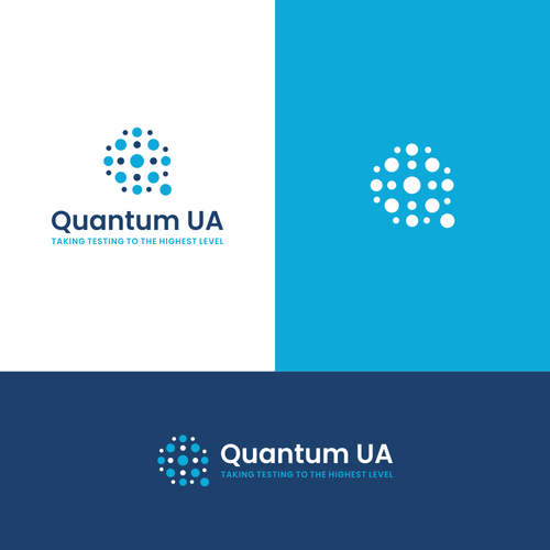 Q logo with the title 'Dots + Letter Q '