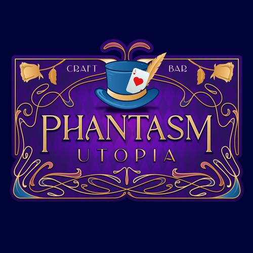 Alice in Wonderland design with the title 'Phantasm Utopia'