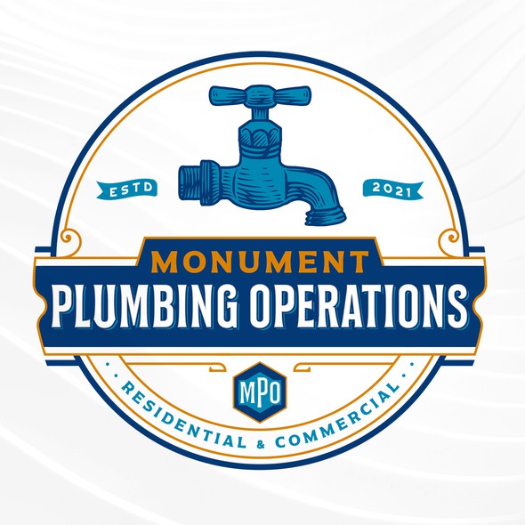 Plumbing brand with the title 'Monument Plumbing Operations'