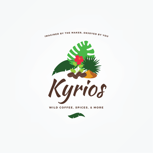 Sketch brand with the title 'Kyrios Wild Coffee, Spices & More'