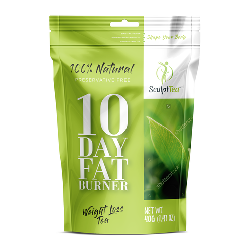 Logo packaging with the title '10 Day Fat Burner'
