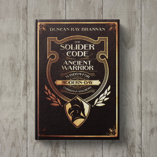 Old book cover with the title 'Book Cover for The Soldier Code'