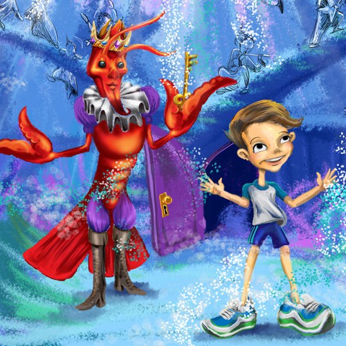 Book artwork with the title 'Children's Book Page Concept'