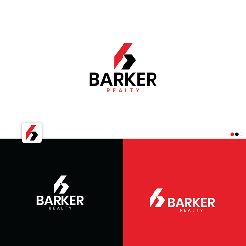Trust design with the title 'Barker Realty. Real estate Brand'