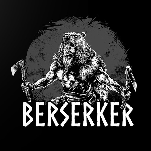 Scandinavian design with the title 'design for the "Berserker" t-shirt'