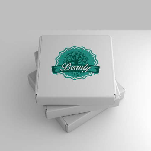 Blender 3D design with the title 'Beauty Box Design'