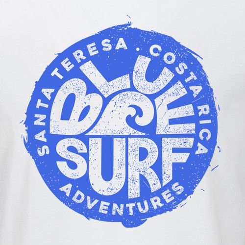 Simple t-shirt with the title 'BLUE SURF Merchandise'