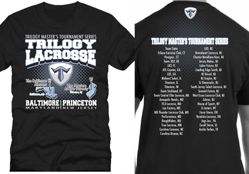 Lacrosse design with the title 'Lacrosse T-Shirt'