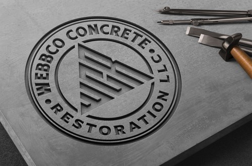 Masonry design with the title 'Concreting Brand Logo to appeal to residential and corporate buyers'