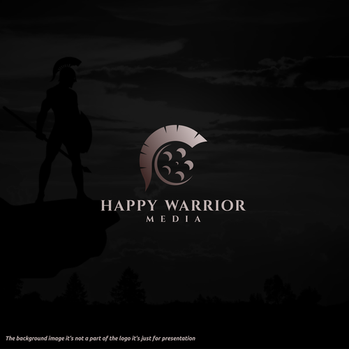 Film reel logo with the title 'Happy Warrior'