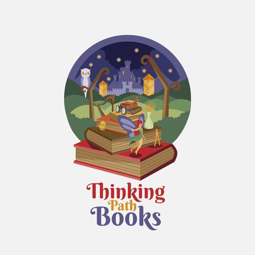 Path design with the title 'Thinking Path Books'