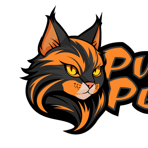 Kitty logo with the title 'Cat logo'