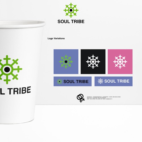 Girl brand with the title 'Brand Identity for Soul Tribe. '