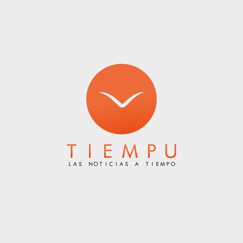 App brand with the title 'Diseño para Tiempu, App de Noticias'