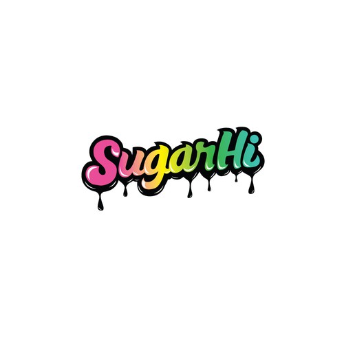 Caramel logo with the title 'Sugar Hi.... sweet shop in hip suburb of NYC'