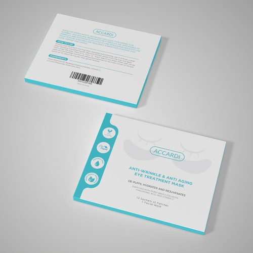 Feminine packaging with the title 'Packaging design for ACCARDI'