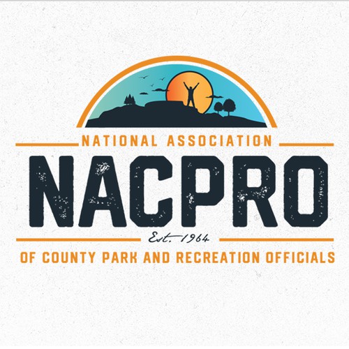 Park design with the title 'National Association of County Park and Recreation Officials'