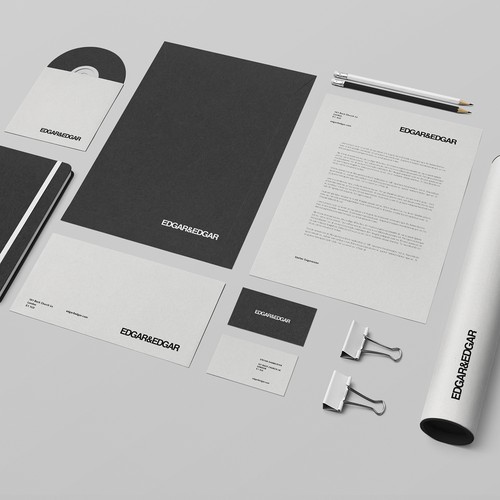 Helvetica design with the title 'EDGAR&EDGAR'