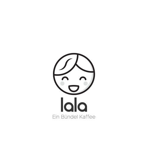 Cart logo with the title 'Logo for coffee cart "Lala"'