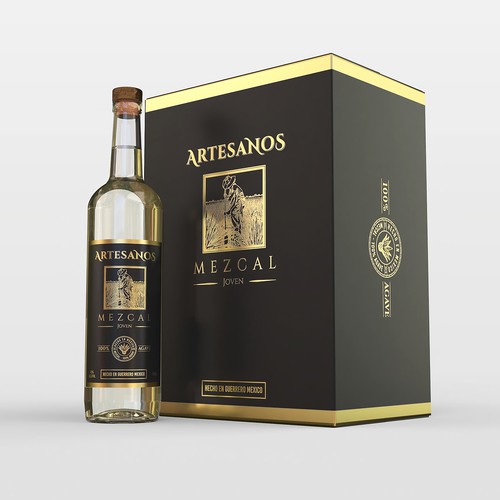 3D rendering design with the title 'New mezcal brand '