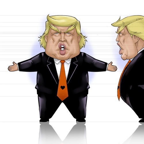 Doll design with the title 'Trump doo doo doll contest winner.'