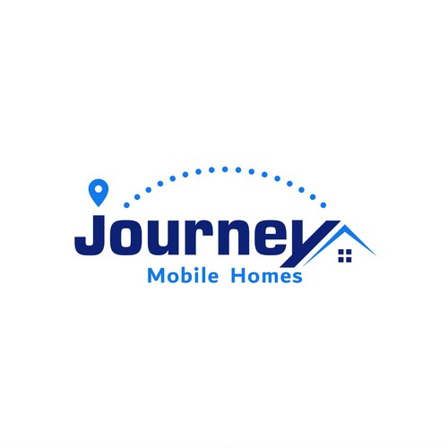 Journey logo with the title 'Journey Mobile home logo concept'