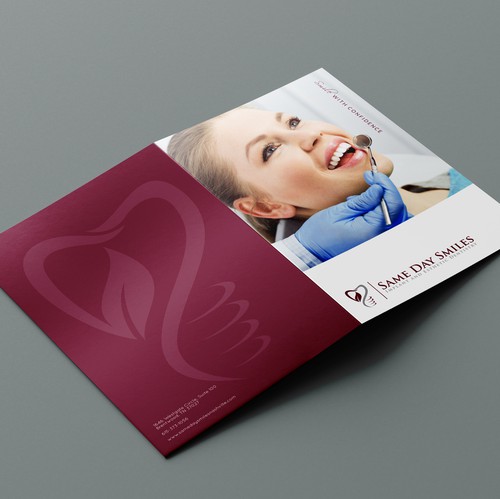 Folder design with the title 'Folder for Dental Clinic'