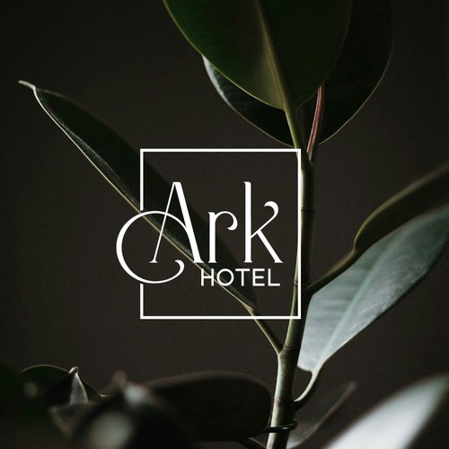 Travel agency brand with the title 'Ark hotel'