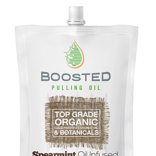 Font design with the title 'Spearmint Oil Infused'