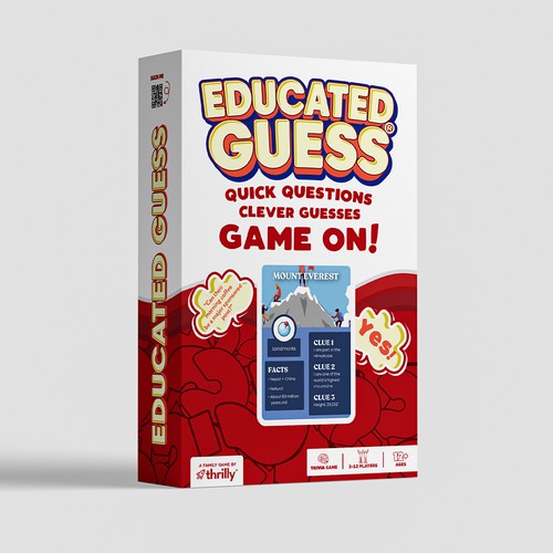 Game packaging with the title 'Educated Guess'