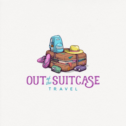 Hip logo with the title 'Out of the Suitcase Travel'
