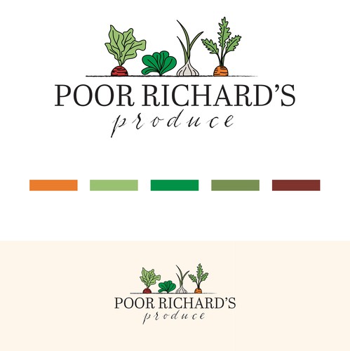 Farm logo with the title 'Farmers Market'